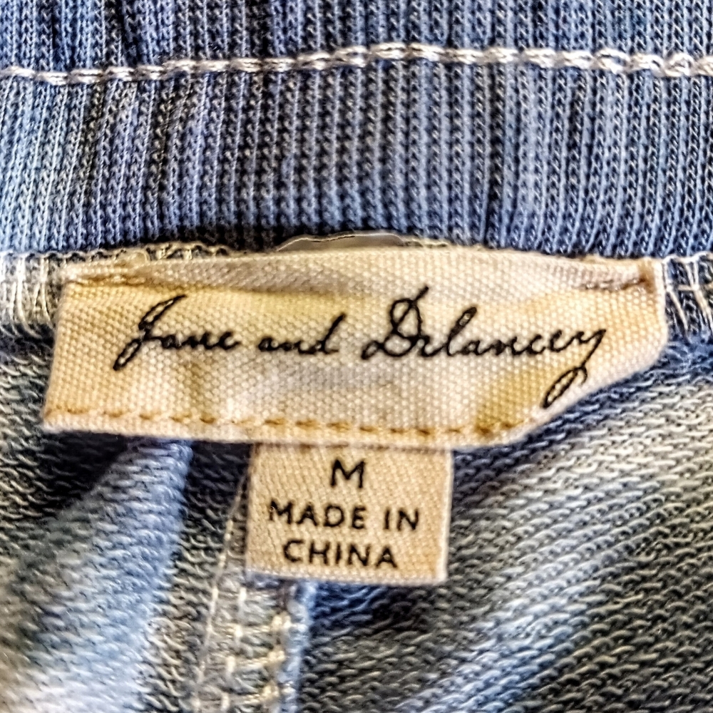 ✨️Anthropologie, Jane & Delancey Sz. Med, Tie Dye Blue, White, & Gray Joggers. - Picture 9 of 10
